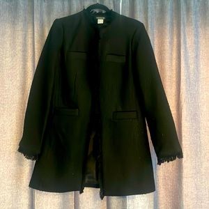Knee length black blazer/coat
